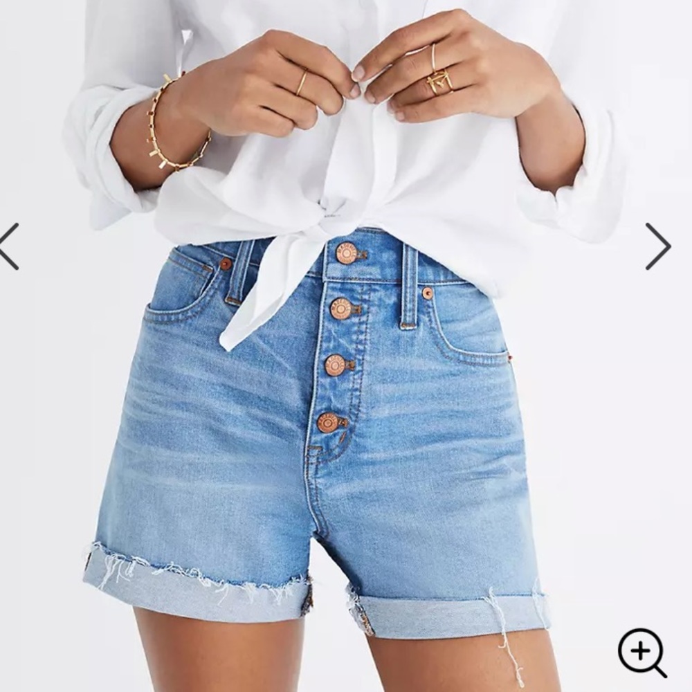 Madewell high waisted jean shorts